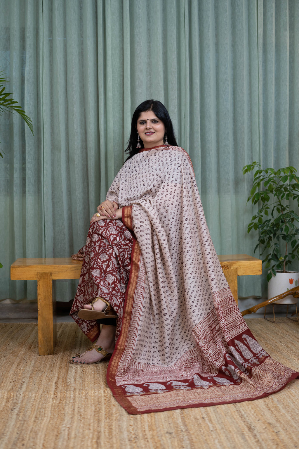 Handcrafted Bagh Print Cotton Suit Set – Natural Dyes, Soft & Breathable Fabric