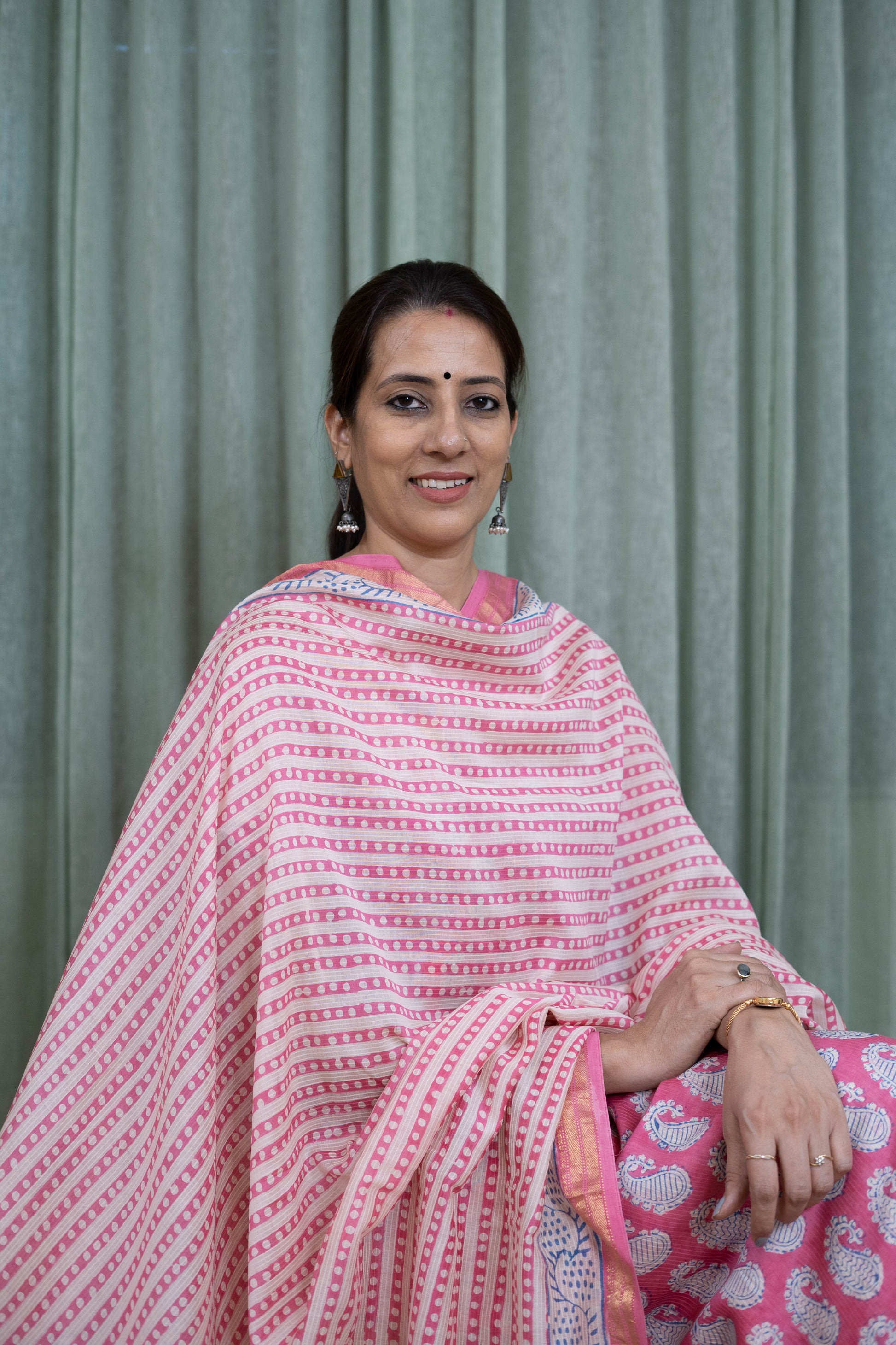 Handcrafted Pink Bagh Print Cotton Suit Set – Soft, Skin-Friendly & Elegant