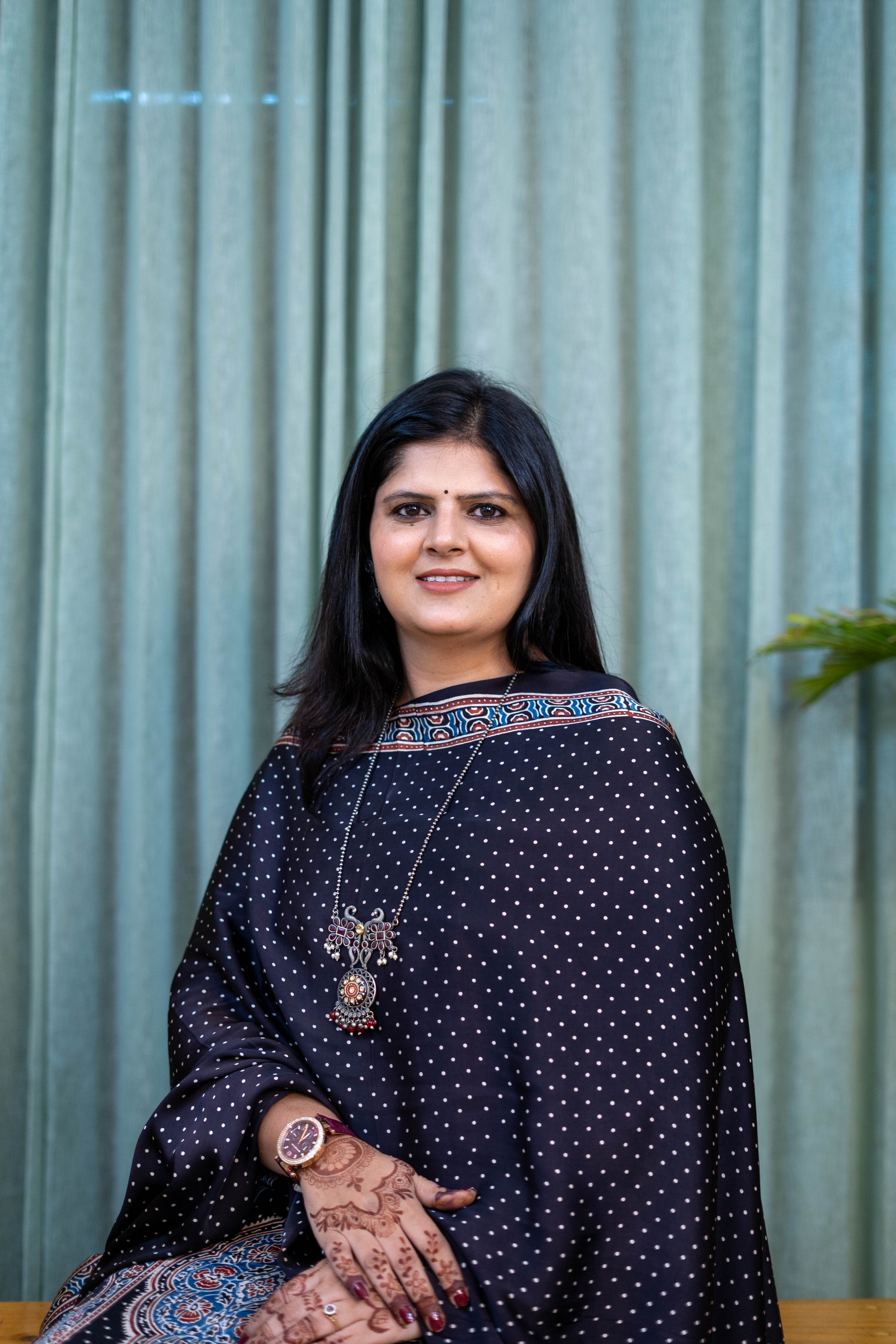 Heritage Pitara Black Modal Suit with Paisley Printed Dupatta